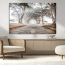 Cypress Tunnel Wall Art – Framed Misty Road Canvas Artwork, by MyGreatCanvas | Canvas Wall Art Prints | Photo Prints & Wall Decor