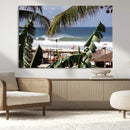 Tropical Shoreline Wall Art Canvas Print – Framed Surfer by MyGreatCanvas | Canvas Wall Art Prints | Photo Prints & Wall Decor