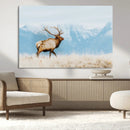 Mountain Elk Wall Art Canvas Print – Framed Rustic Wildlife by MyGreatCanvas | Canvas Wall Art Prints | Photo Prints & Wall Decor