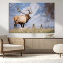 Mountain Elk Wall Art Canvas Print – Framed Rustic Wildlife by MyGreatCanvas | Canvas Wall Art Prints | Photo Prints & Wall Decor