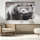 Grizzly Bear Wall Art Canvas Print – Framed Rustic Lodge Art by MyGreatCanvas | Canvas Wall Art Prints | Photo Prints & Wall Decor