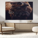 Bison Wall Art Canvas Print – Framed Western Decor Art by MyGreatCanvas | Canvas Wall Art Prints | Photo Prints & Wall Decor