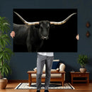 Longhorn Cattle Wall Art Canvas Print – Framed Texas Ranch by MyGreatCanvas | Canvas Wall Art Prints | Photo Prints & Wall Decor