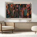 Modern Japanese Wall Art Canvas Print – Framed Abstract