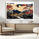 Modern Mount Fuji Wall Art Canvas Print – Framed Abstract