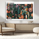 Modern Japanese Wall Art Canvas Print – Framed Abstract