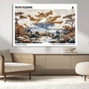 Modern Japanese Wall Art Canvas Print – Framed Abstract