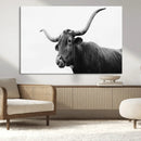Longhorn Photography Wall Art Canvas Print – Framed Western by MyGreatCanvas | Canvas Wall Art Prints | Photo Prints & Wall Decor