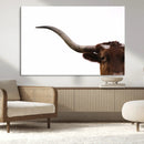 Longhorn Wall Art Canvas Print – Framed Western Cow Texas by MyGreatCanvas | Canvas Wall Art Prints | Photo Prints & Wall Decor