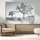 Joshua Trees Wall Art Canvas Print – Framed Black White