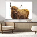 Highland Cow Wall Art Canvas Print – Framed Farmhouse Rustic by MyGreatCanvas | Canvas Wall Art Prints | Photo Prints & Wall Decor