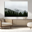 Misty Mountains Wall Art Canvas Print – Framed Foggy Forest by MyGreatCanvas | Canvas Wall Art Prints | Photo Prints & Wall Decor