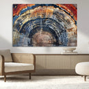 Tree Rings Wall Art Canvas Print – Framed Petrified Wood
