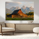 Rustic Barn Wall Art Canvas Print – Framed Grand Teton Park