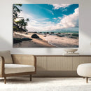 Tropical Beach Wall Art Canvas Print – Framed Ocean Waves by MyGreatCanvas | Canvas Wall Art Prints | Photo Prints & Wall Decor