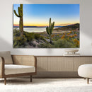 Saguaro Cactus Wall Art Canvas Print – Framed Desert Sunset by MyGreatCanvas | Canvas Wall Art Prints | Photo Prints & Wall Decor
