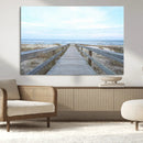 Beach Boardwalk Wall Art Canvas Print – Framed Coastal by MyGreatCanvas | Canvas Wall Art Prints | Photo Prints & Wall Decor