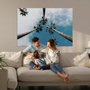 Tropical Palm Trees Wall Art Canvas Print – Framed