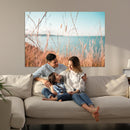 Coastal Grass Landscape Wall Art Canvas Print – Golden