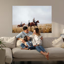 Western Cowboys Wall Art Canvas Print – Rustic Prairie