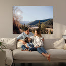 Rustic Landscape Wall Art Canvas Print – Serene Valley Scene