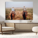 Cowboy Wall Art Canvas Print – Framed Western Ranch Scene by MyGreatCanvas | Canvas Wall Art Prints | Photo Prints & Wall Decor