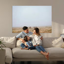 Foggy Plains Wall Art Canvas Print – Framed Horseback Riders