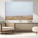 Foggy Plains Wall Art Canvas Print – Framed Horseback Riders by MyGreatCanvas | Canvas Wall Art Prints | Photo Prints & Wall Decor