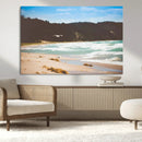 Tranquil Beach Wall Art Canvas Print – Framed Blue Ocean by MyGreatCanvas | Canvas Wall Art Prints | Photo Prints & Wall Decor