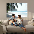 Tropical Beach Wall Art Canvas Print – Framed Serene Ocean