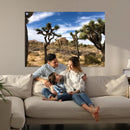 Joshua Tree Desert Wall Art Canvas Print – Framed