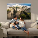 Tranquil Forest Scene Wall Art Canvas Print – Framed Moody