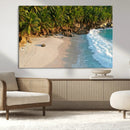 Tropical Beach Wall Art Canvas Print, Framed Ocean Waves and by MyGreatCanvas | Canvas Wall Art Prints | Photo Prints & Wall Decor