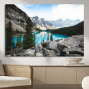 Canadian Rockies Wall Art Canvas Print – Framed Mountain by MyGreatCanvas | Canvas Wall Art Prints | Photo Prints & Wall Decor