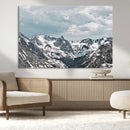 Snowy Peaks Wall Art Canvas Print – Alpine Wilderness
