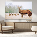 Rustic Deer Wall Art Canvas Print – Forest Woodland Stag