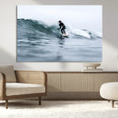 Surfer on Wave Wall Art Canvas Print – Framed Ocean by MyGreatCanvas | Canvas Wall Art Prints | Photo Prints & Wall Decor