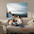 Snowy Mountain Wall Art Canvas Print – Frosty Peaks Alpine
