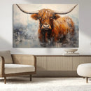 Scottish Highland Wall Art Canvas Print, Framed Longhorn Art by MyGreatCanvas | Canvas Wall Art Prints | Photo Prints & Wall Decor