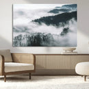 Foggy Forest Landscape Wall Art Canvas Print – Misty by MyGreatCanvas | Canvas Wall Art Prints | Photo Prints & Wall Decor