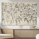 Wild Horse Stampede Wall Art Canvas Print – Monochrome by MyGreatCanvas | Canvas Wall Art Prints | Photo Prints & Wall Decor
