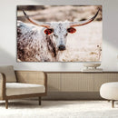 Majestic Texas Longhorn Bull Wall Art Canvas Print – Rustic by MyGreatCanvas | Canvas Wall Art Prints | Photo Prints & Wall Decor