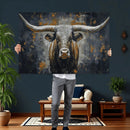 Rustic Bull Wall Art Canvas Print, Longhorn Wall Decor for by MyGreatCanvas | Canvas Wall Art Prints | Photo Prints & Wall Decor