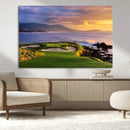 Pebble Beach Golf Wall Art Canvas Print – Iconic Coastal by MyGreatCanvas | Canvas Wall Art Prints | Photo Prints & Wall Decor