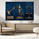 Lady Justice Wall Art Canvas Print – Elegant Gold Legal by MyGreatCanvas | Canvas Wall Art Prints | Photo Prints & Wall Decor
