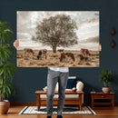 Texas Longhorn Cattle Wall Art, Rustic Western Ranch Canvas by MyGreatCanvas | Canvas Wall Art Prints | Photo Prints & Wall Decor