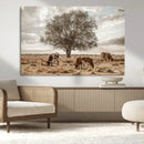 Texas Longhorn Cattle Wall Art, Rustic Western Ranch Canvas by MyGreatCanvas | Canvas Wall Art Prints | Photo Prints & Wall Decor
