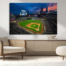 Target Field Wall Art Canvas Print – Baseball Stadium Scene, by MyGreatCanvas | Canvas Wall Art Prints | Photo Prints & Wall Decor