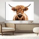 Scottish Highland Cow Canvas Print, Framed Highland Cow