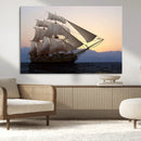 Sailing Ship Wall Art Canvas Print – Sunset Ocean Voyage by MyGreatCanvas | Canvas Wall Art Prints | Photo Prints & Wall Decor
